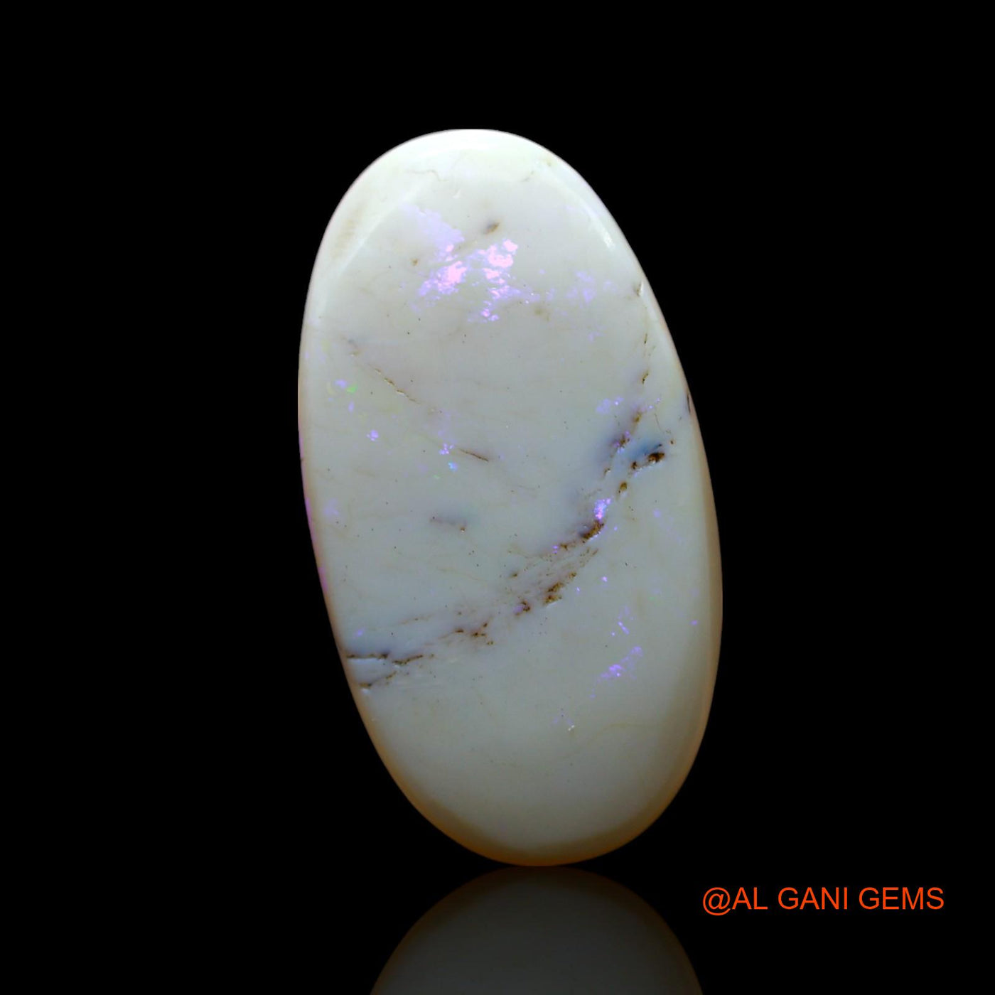 7.00 Cts Natural Australian Fire Opal Loose Gemstone Oval Cabochon 22x12x4 mm AF-566