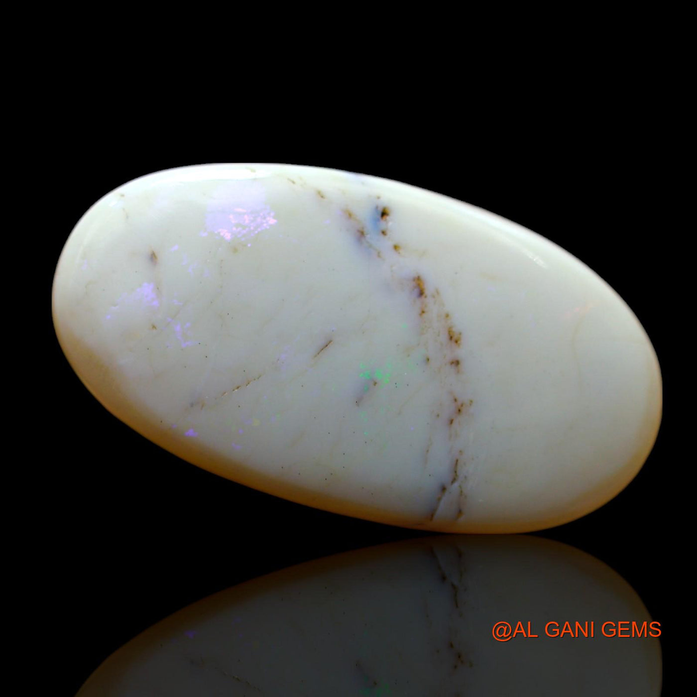 7.00 Cts Natural Australian Fire Opal Loose Gemstone Oval Cabochon 22x12x4 mm AF-566