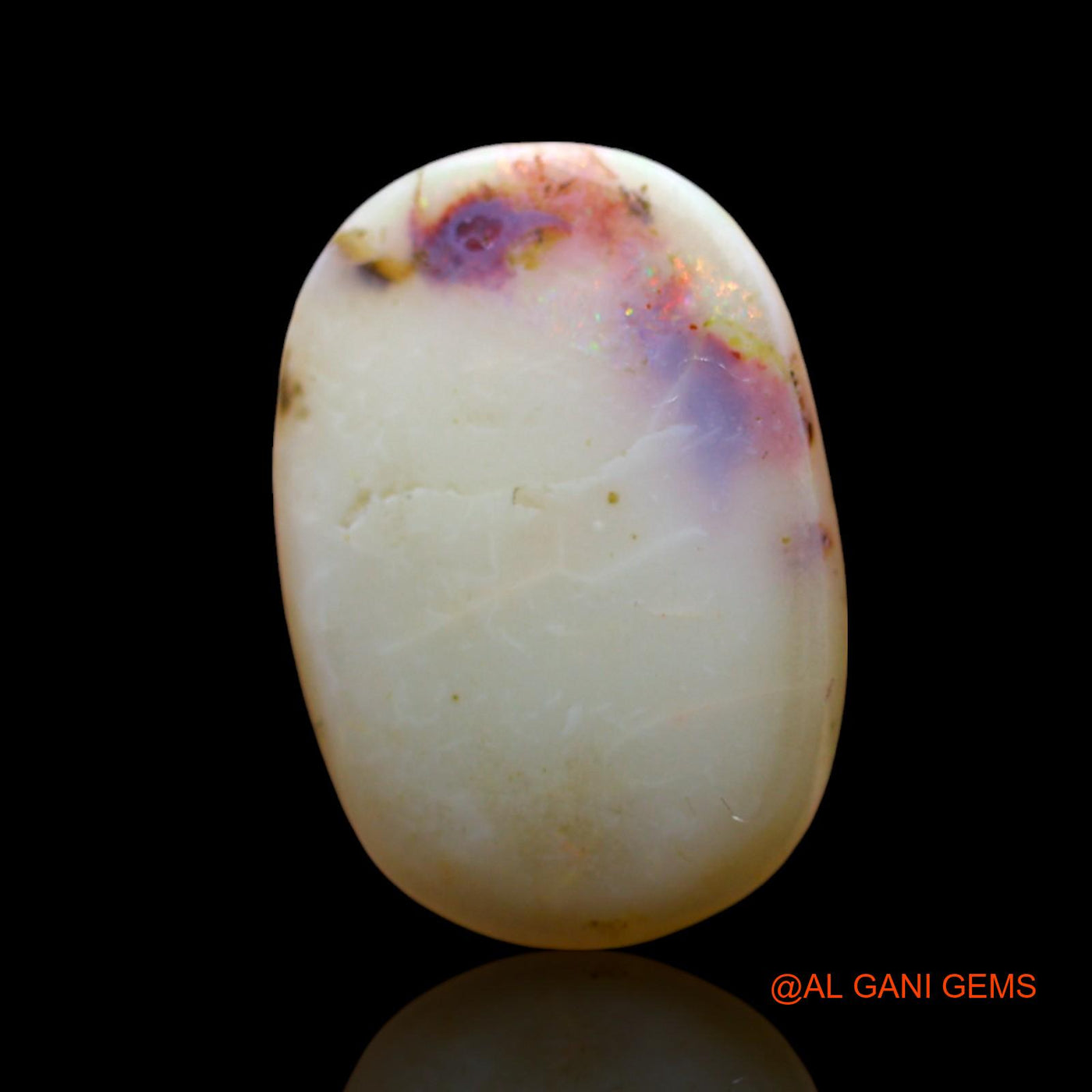 Natural Fire Opal Gemstone 7.00 Cts Loose Oval Cabochon From Australia 18x12x4 mm AF-568