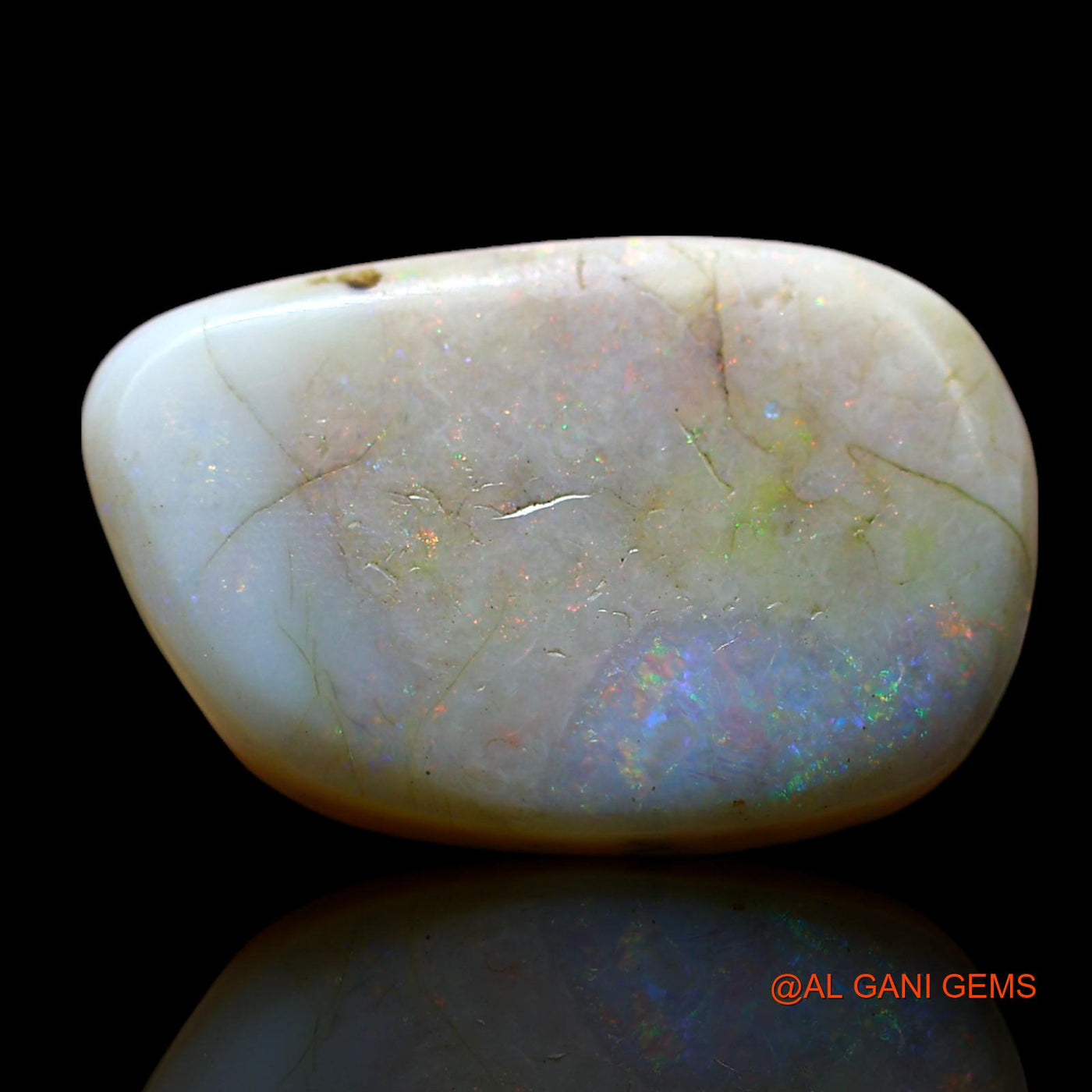 11.00 Cts Natural Australian Fire Opal Fancy Cabochon Loose Gemstone For Jewelry 18x12x6 mm AF-569