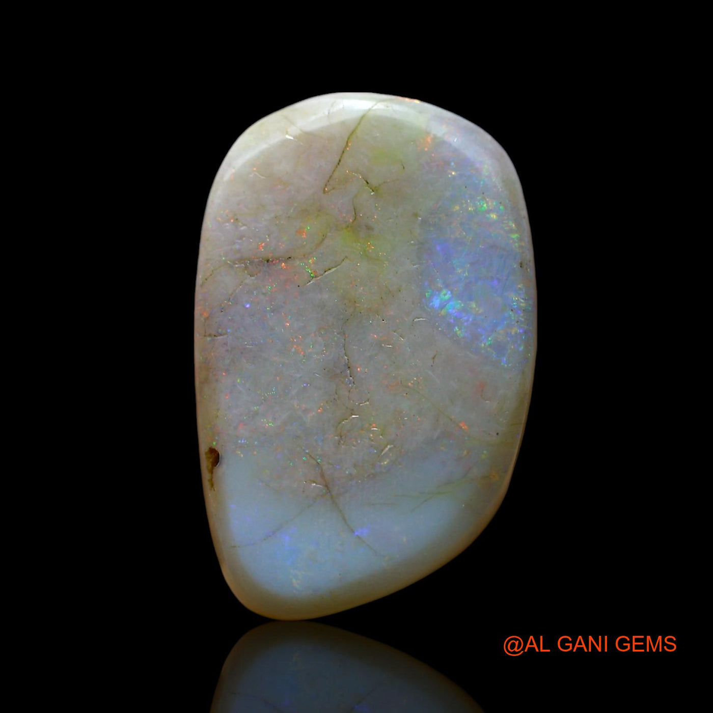 11.00 Cts Natural Australian Fire Opal Fancy Cabochon Loose Gemstone For Jewelry 18x12x6 mm AF-569