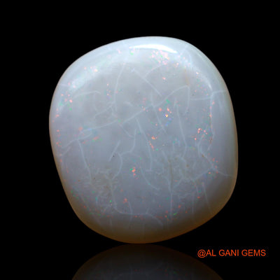 Natural Fire Opal Gemstone 8.00 Cts Loose Oval Cabochon From Australia 16x14x5 mm AF-56