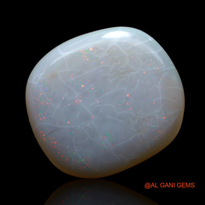 Natural Fire Opal Gemstone 8.00 Cts Loose Oval Cabochon From Australia 16x14x5 mm AF-56
