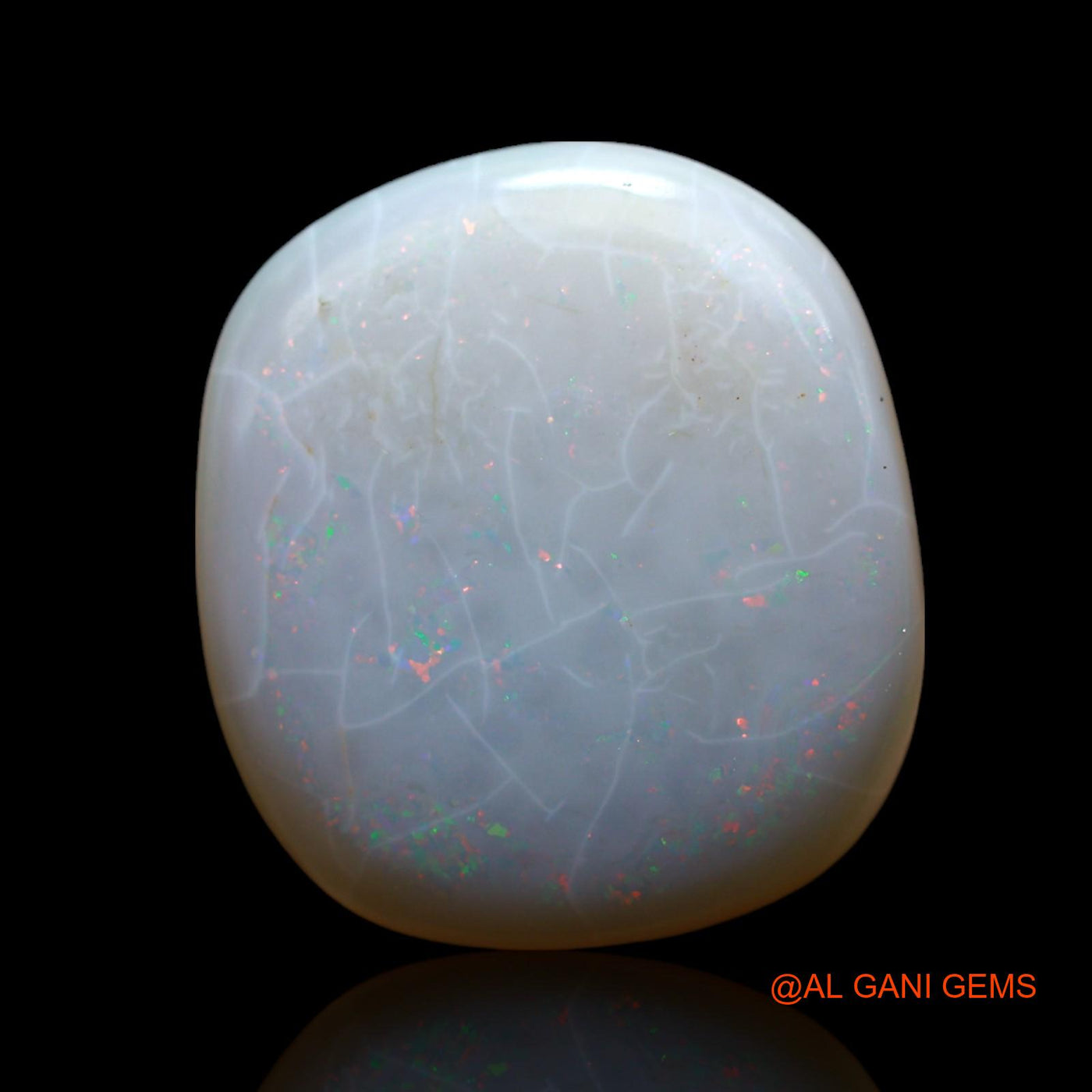 Natural Fire Opal Gemstone 8.00 Cts Loose Oval Cabochon From Australia 16x14x5 mm AF-56
