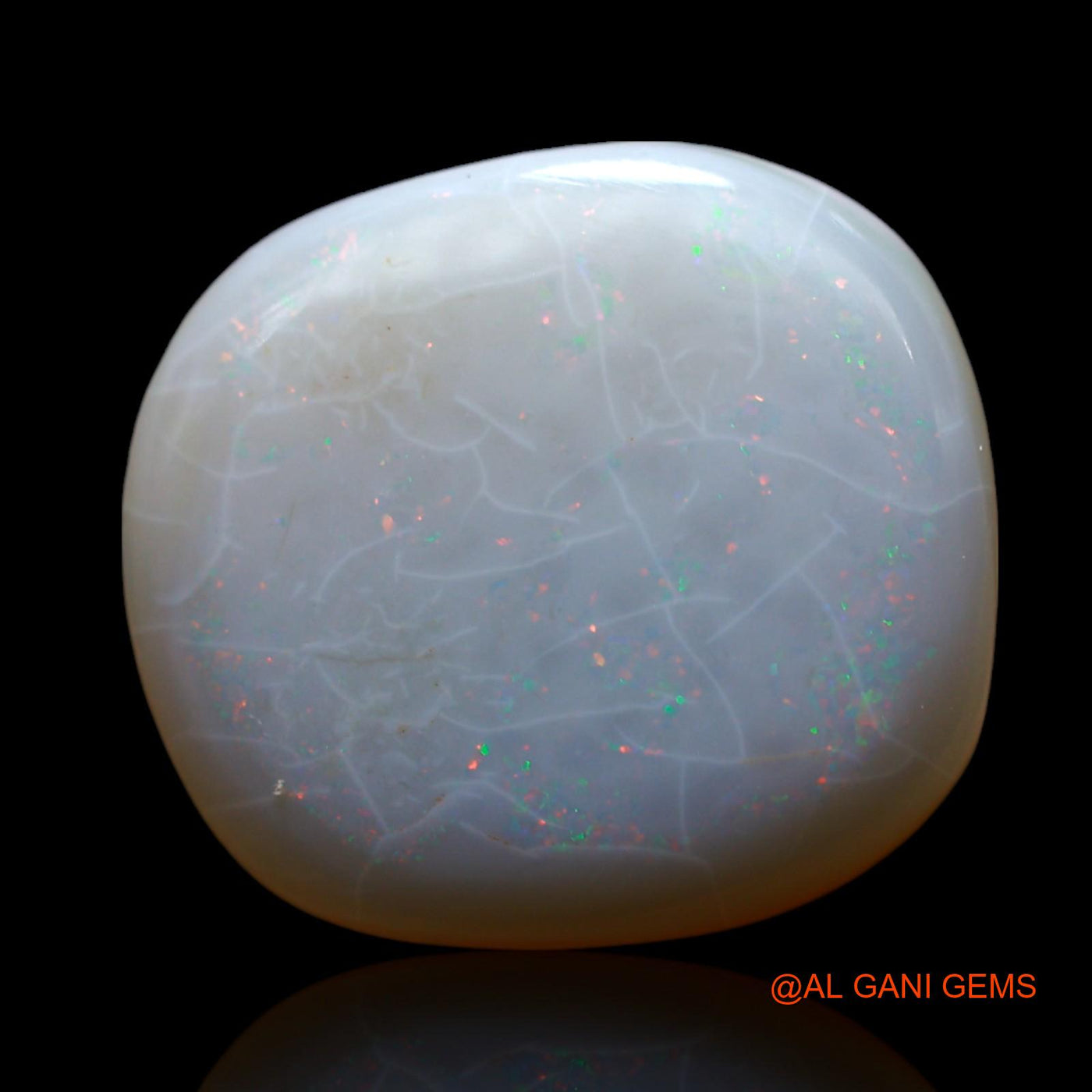 Natural Fire Opal Gemstone 8.00 Cts Loose Oval Cabochon From Australia 16x14x5 mm AF-56