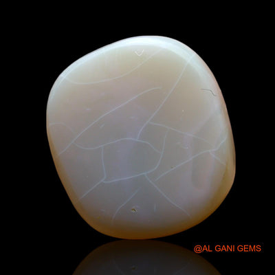 Natural Fire Opal Gemstone 8.00 Cts Loose Oval Cabochon From Australia 16x14x5 mm AF-56
