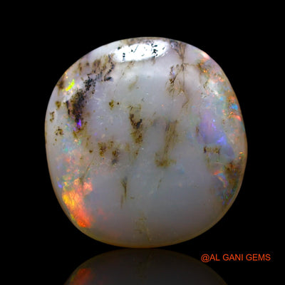 Natural Untreated Fire Opal Loose Gemstone Oval Cabochon From Australia 9.00 Cts 16x15x5 mm AF-570