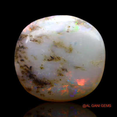Natural Untreated Fire Opal Loose Gemstone Oval Cabochon From Australia 9.00 Cts 16x15x5 mm AF-570