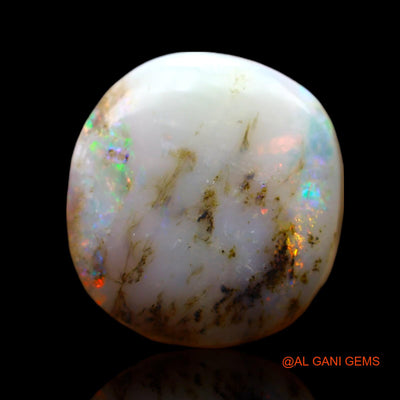 Natural Untreated Fire Opal Loose Gemstone Oval Cabochon From Australia 9.00 Cts 16x15x5 mm AF-570