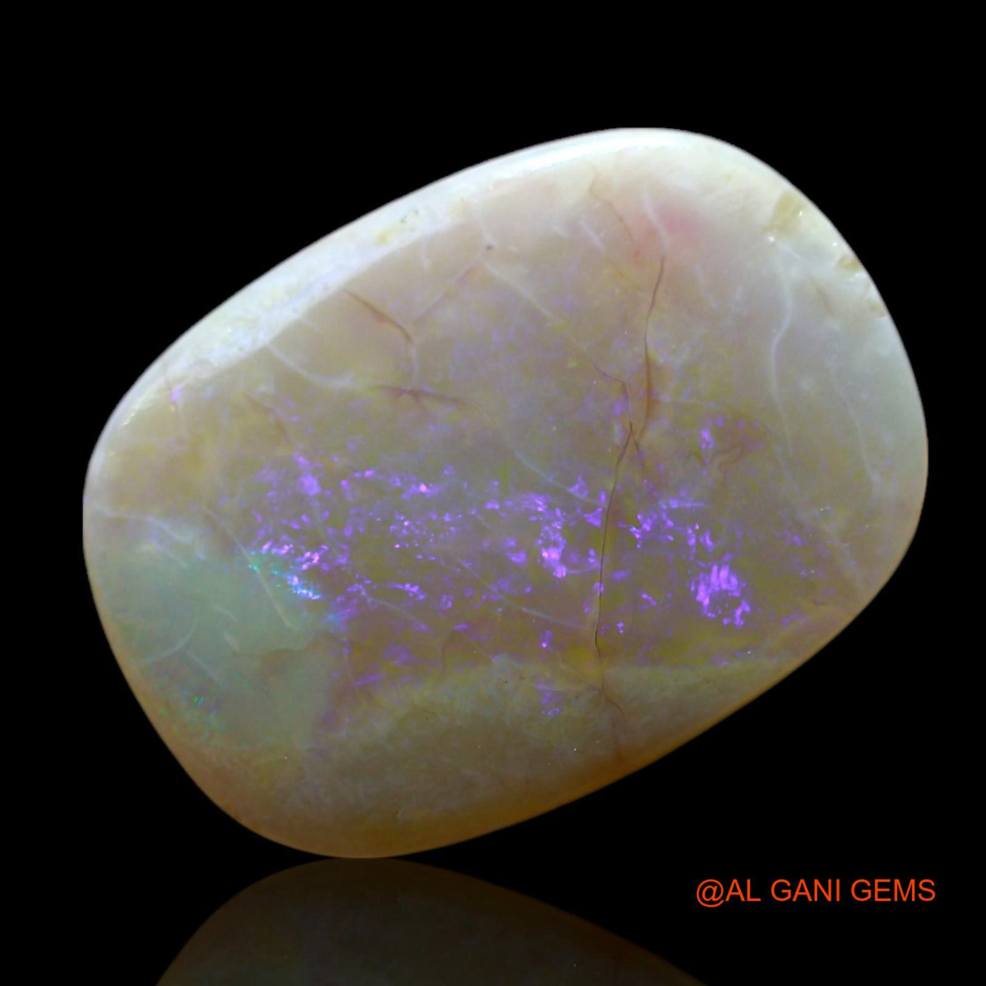 5.00 Cts Natural Australian Fire Opal Oval Cabochon Loose Gemstone For Jewelry 17x12x3 mm AF-572