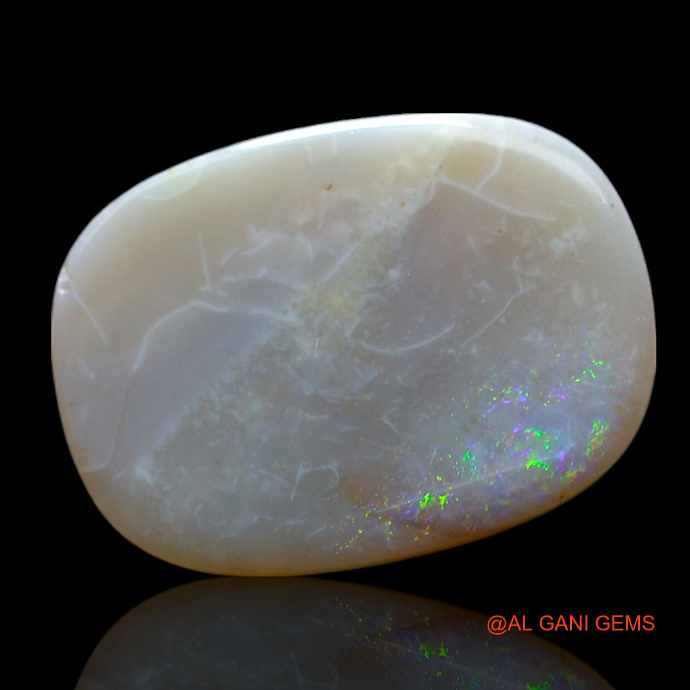 5.00 Cts Natural Australian Fire Opal Oval Cabochon Loose Gemstone For Jewelry 17x12x3 mm AF-572