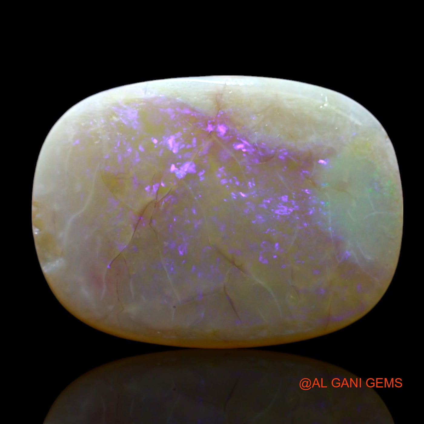 5.00 Cts Natural Australian Fire Opal Oval Cabochon Loose Gemstone For Jewelry 17x12x3 mm AF-572