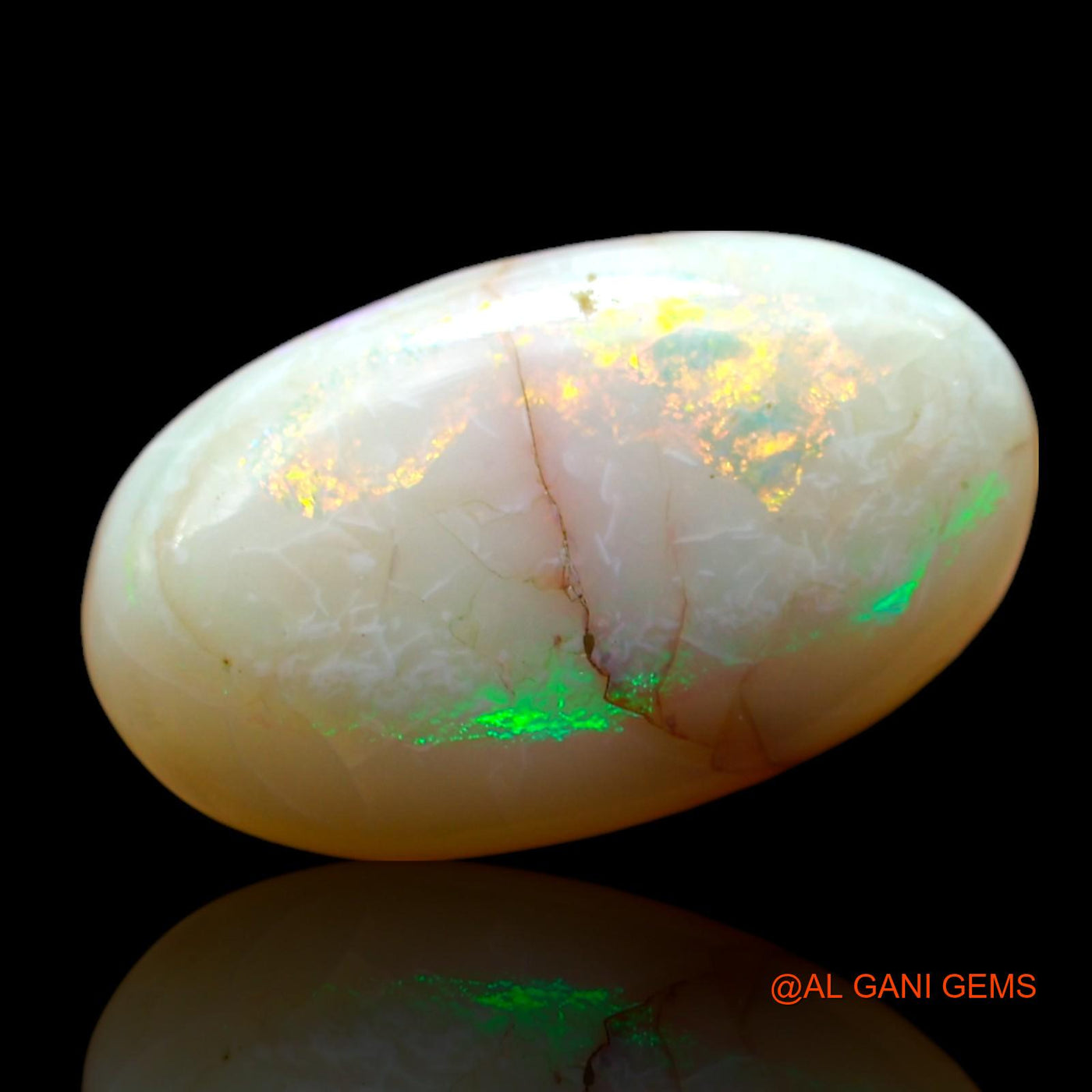 6.00 Cts Natural Australian Fire Opal Loose Gemstone Oval Cabochon 18x11x4 mm AF-574