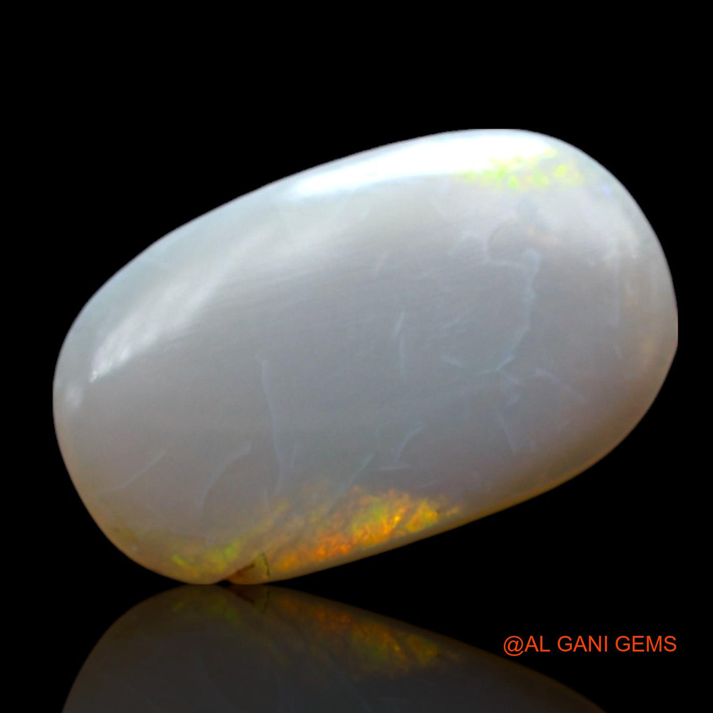 4.00 Cts Natural Australian Fire Opal Loose Gemstone Oval Cabochon 18x11x2 mm AF-575