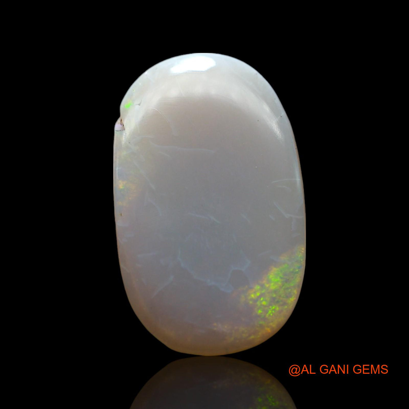 4.00 Cts Natural Australian Fire Opal Loose Gemstone Oval Cabochon 18x11x2 mm AF-575