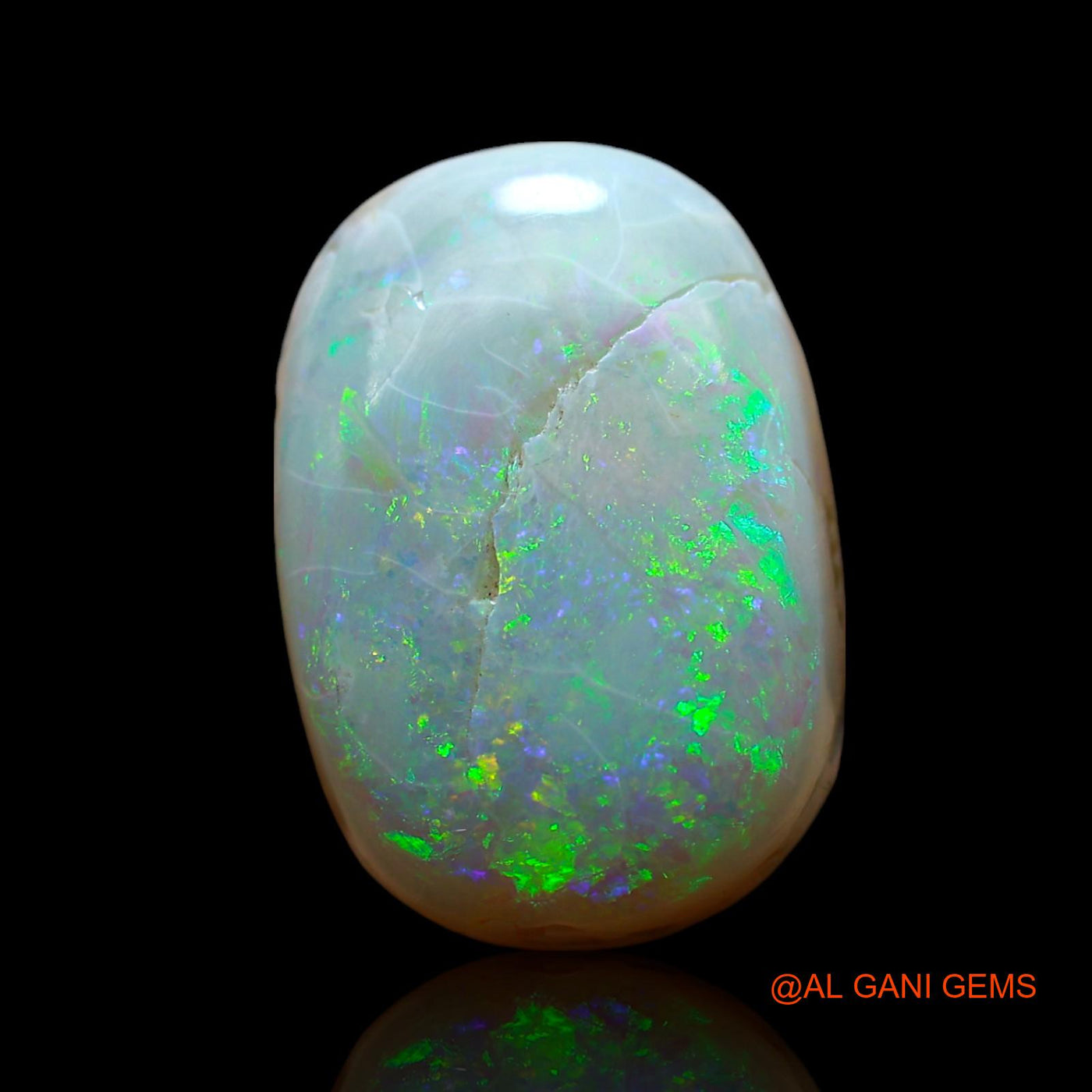 10.00 Cts Natural Australian Fire Opal Loose Gemstone Oval Cabochon 17x11x6 mm AF-57