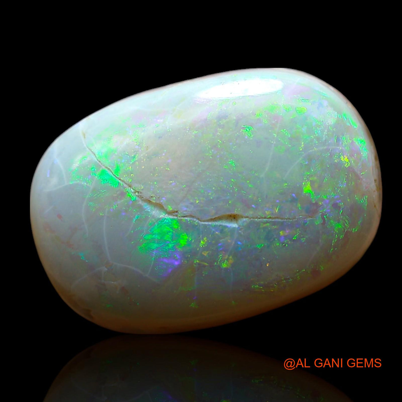 10.00 Cts Natural Australian Fire Opal Loose Gemstone Oval Cabochon 17x11x6 mm AF-57