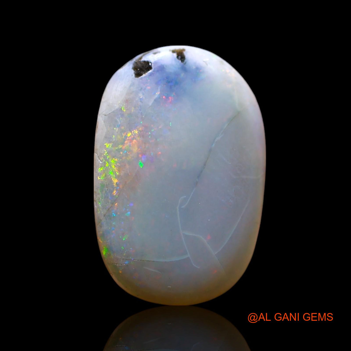 Natural Untreated Fire Opal Loose Gemstone Oval Cabochon From Australia 6.00 Cts 16x11x4 mm AF-580