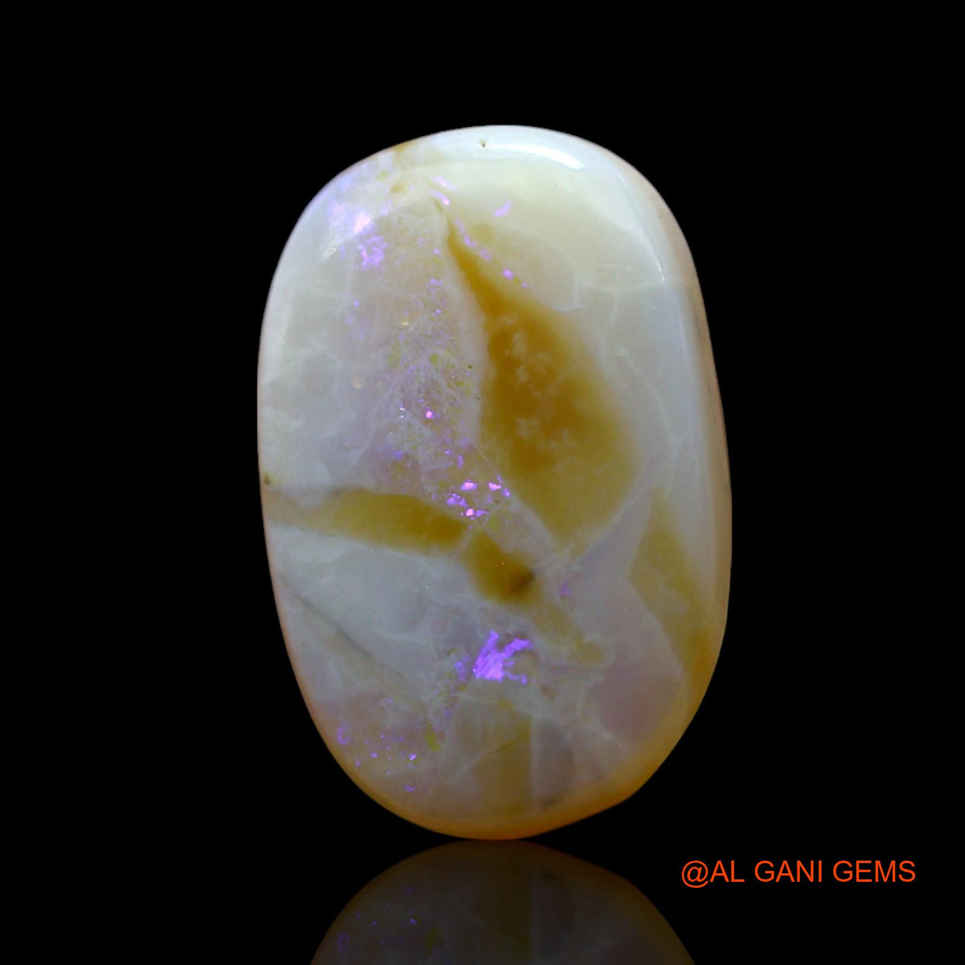 Natural Untreated Fire Opal Loose Gemstone Oval Cabochon From Australia 5.00 Cts 17x11x6 mm AF-581