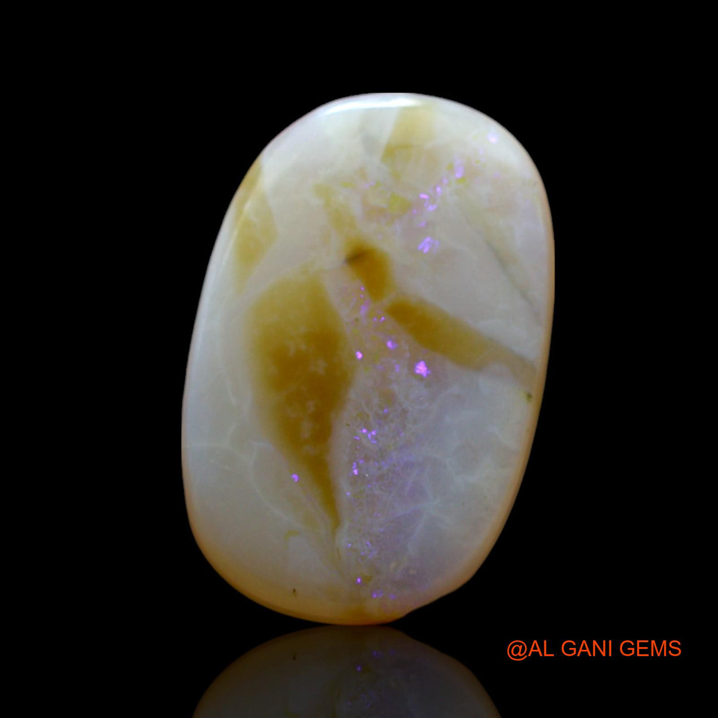 Natural Untreated Fire Opal Loose Gemstone Oval Cabochon From Australia 5.00 Cts 17x11x6 mm AF-581