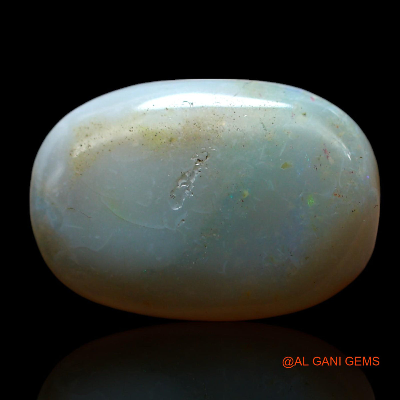 7.00 Cts Natural Australian Fire Opal Loose Gemstone Oval Cabochon 16x11x5 mm AF-582