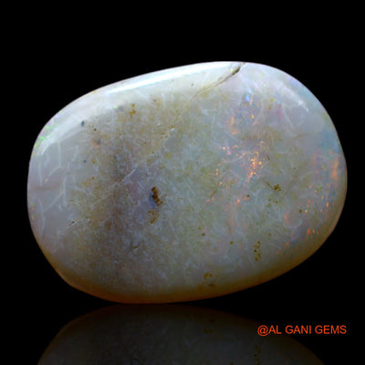 Natural Fire Opal Gemstone 5.00 Cts Loose Oval Cabochon From Australia 16x11x3 mm AF-583