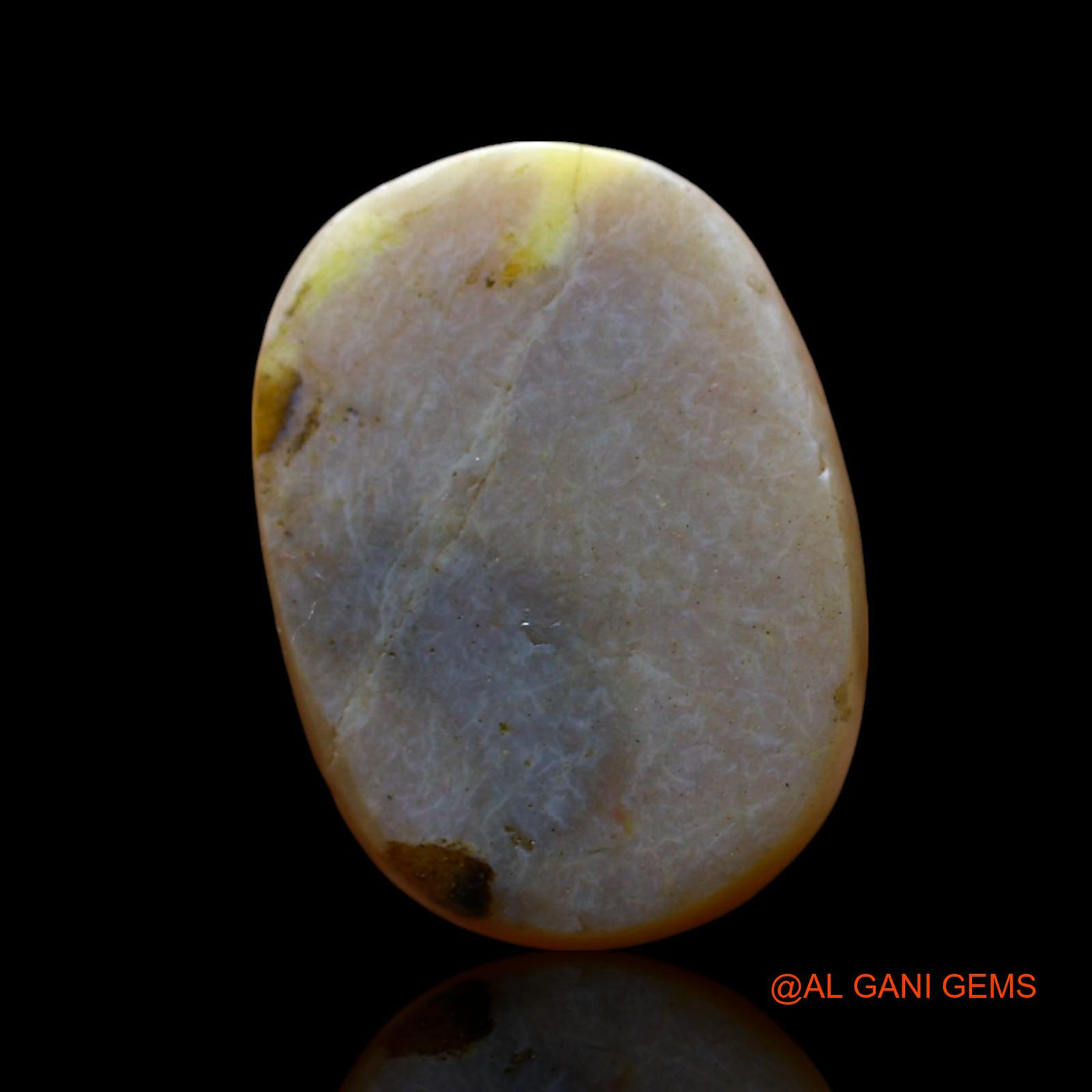 Natural Fire Opal Gemstone 5.00 Cts Loose Oval Cabochon From Australia 16x11x3 mm AF-583