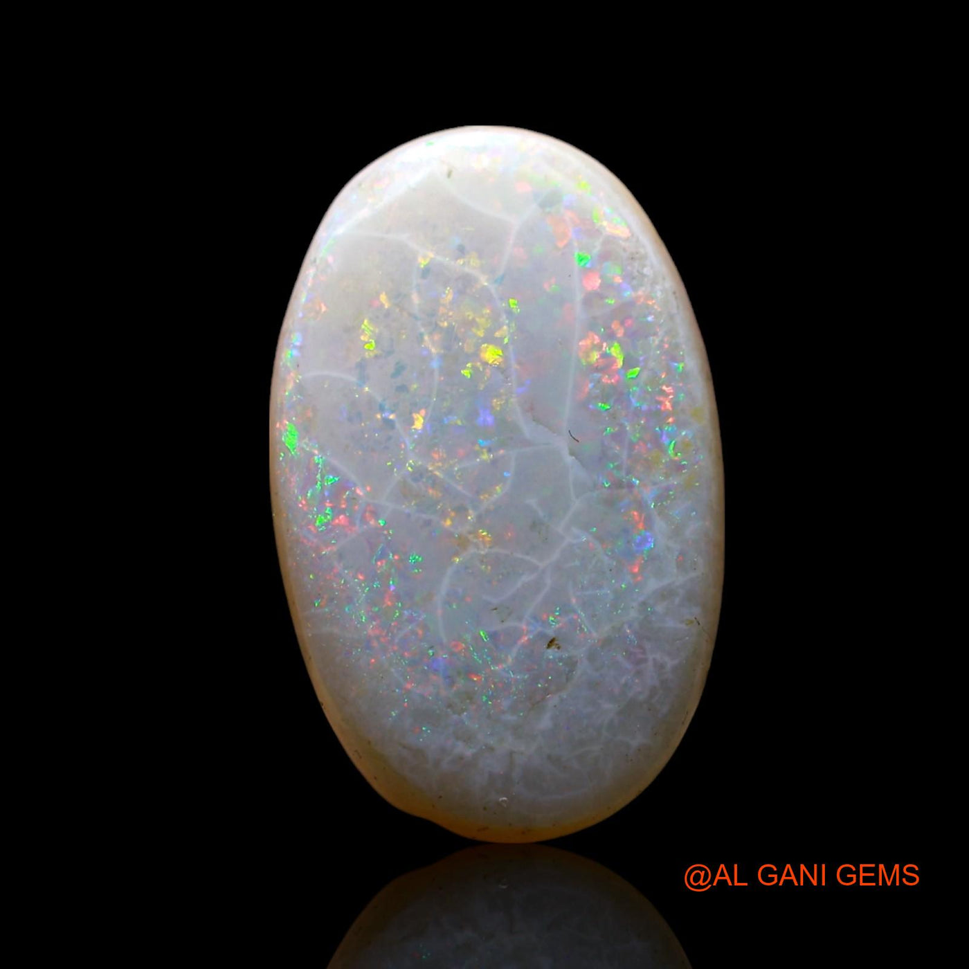 3.00 Cts Natural Australian Fire Opal Loose Gemstone Oval Cabochon 17x10x3 mm AF-584