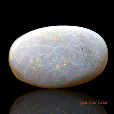 3.00 Cts Natural Australian Fire Opal Loose Gemstone Oval Cabochon 17x10x3 mm AF-584