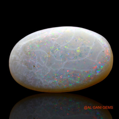 3.00 Cts Natural Australian Fire Opal Loose Gemstone Oval Cabochon 17x10x3 mm AF-584