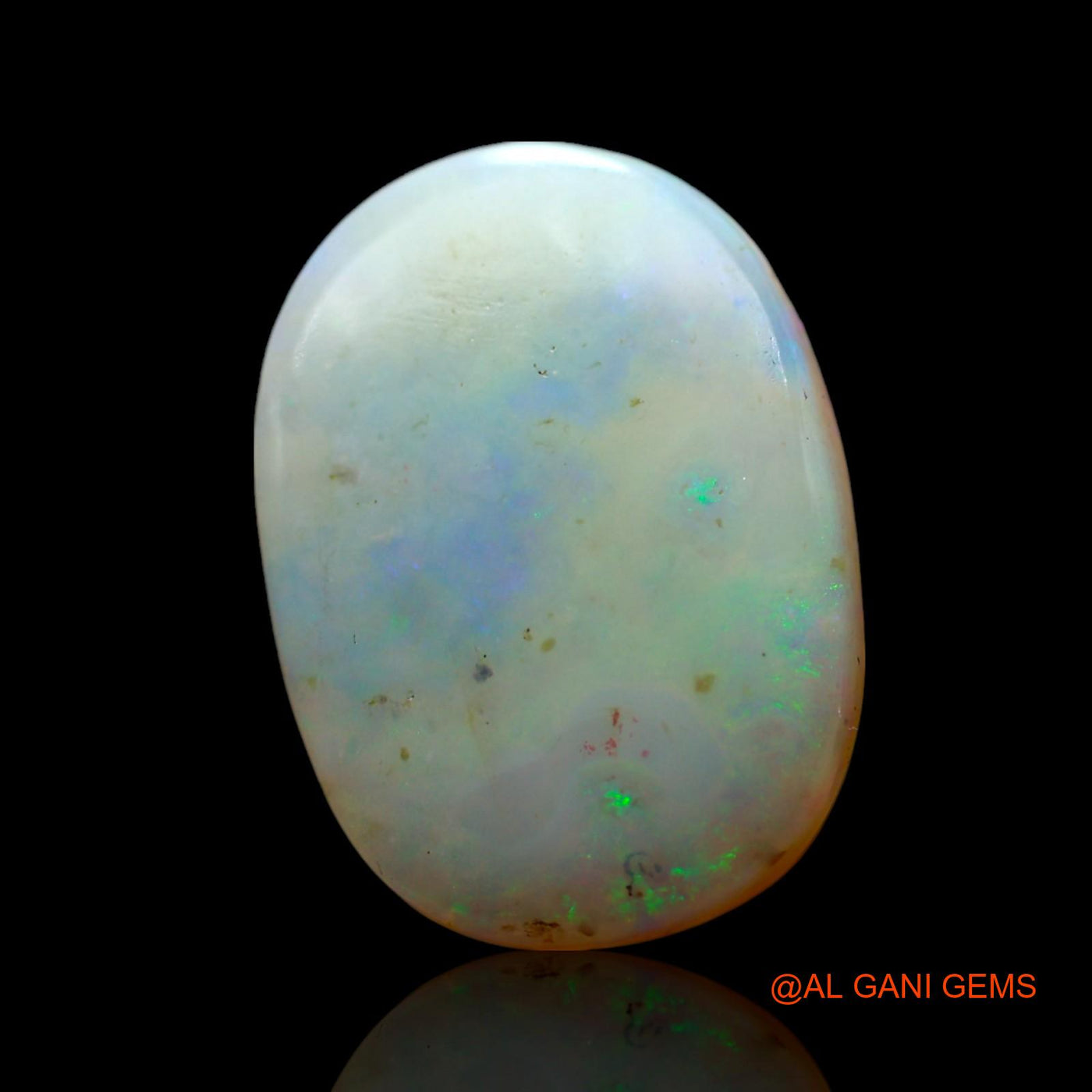 Natural Fire Opal Gemstone 5.00 Cts Loose Oval Cabochon From Australia 16x12x3 mm AF-585