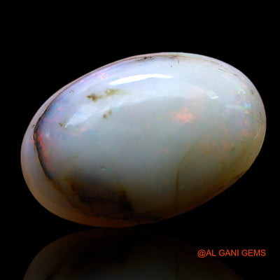 Natural Fire Opal Gemstone 6.00 Cts Loose Oval Cabochon From Australia 16x11x5 mm AF-586