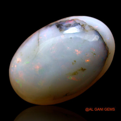 Natural Fire Opal Gemstone 6.00 Cts Loose Oval Cabochon From Australia 16x11x5 mm AF-586