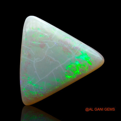 5.00 Cts Natural Australian Fire Opal Loose Gemstone Trillion Cabochon 14x13x5 mm AF-58