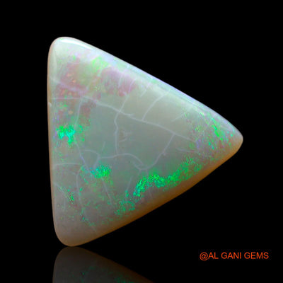 5.00 Cts Natural Australian Fire Opal Loose Gemstone Trillion Cabochon 14x13x5 mm AF-58