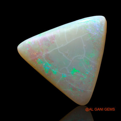 5.00 Cts Natural Australian Fire Opal Loose Gemstone Trillion Cabochon 14x13x5 mm AF-58
