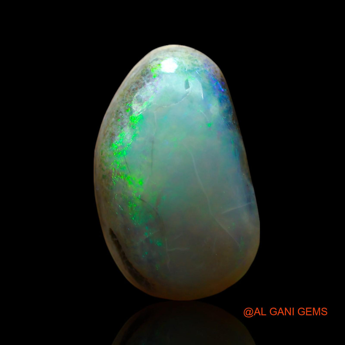 Natural Fire Opal Gemstone 3.00 Cts Loose Oval Cabochon From Australia 14x8x4 mm AF-590