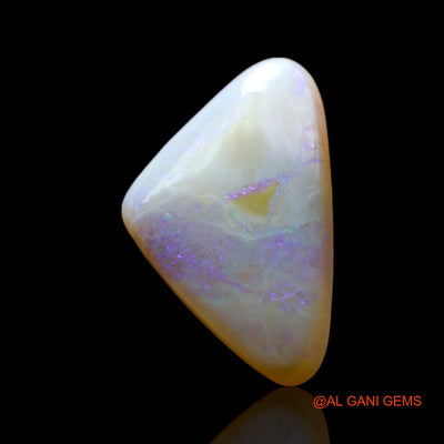 3.00 Cts Natural Australian Fire Opal Loose Gemstone Trillion Cabochon 14x9x4 mm AF-591