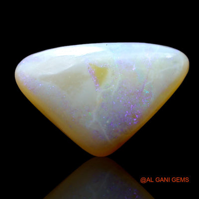 3.00 Cts Natural Australian Fire Opal Loose Gemstone Trillion Cabochon 14x9x4 mm AF-591