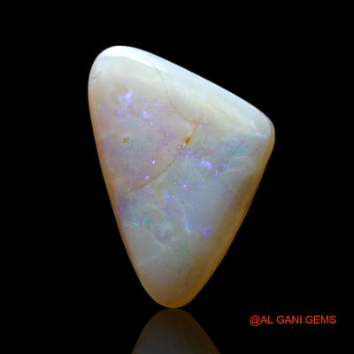 3.00 Cts Natural Australian Fire Opal Loose Gemstone Trillion Cabochon 14x9x4 mm AF-591