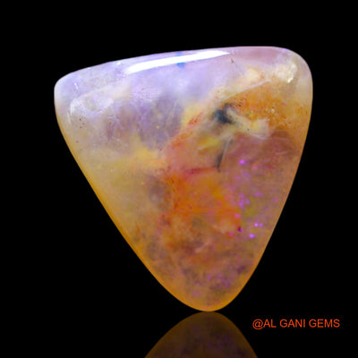 3.00 Cts Natural Australian Fire Opal Trillion Cabochon Loose Gemstone For Jewelry 13x11x3 mm AF-592