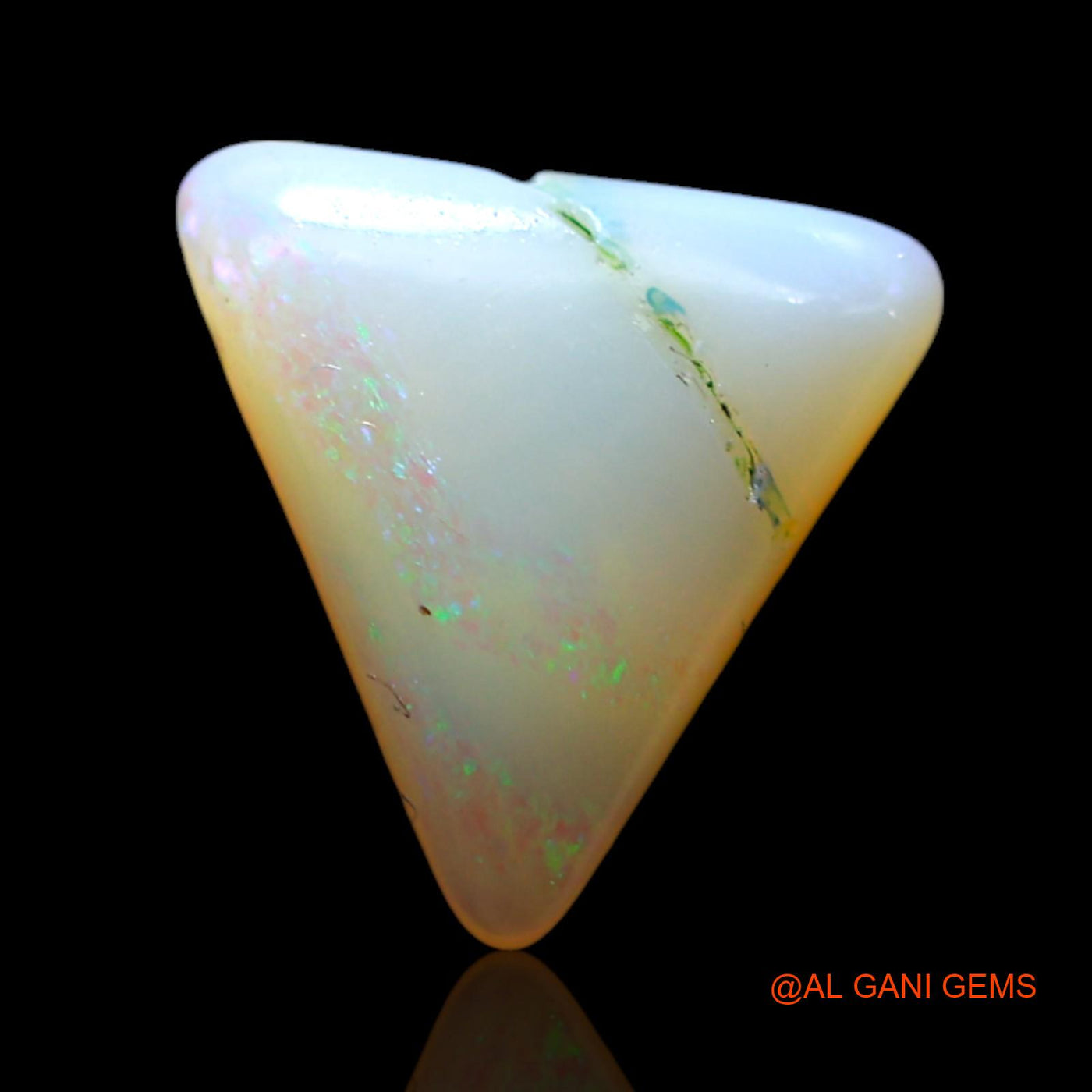 1.00 Cts Natural Australian Fire Opal Trillion Cabochon Loose Gemstone For Jewelry 10x8x2 mm AF-594