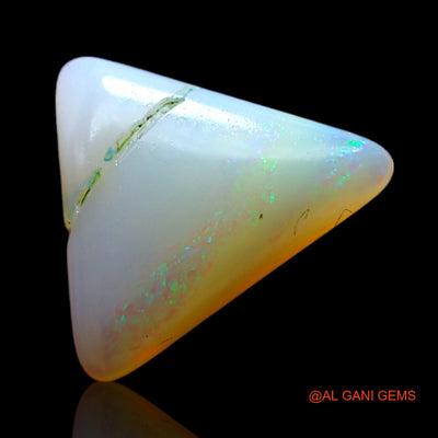 1.00 Cts Natural Australian Fire Opal Trillion Cabochon Loose Gemstone For Jewelry 10x8x2 mm AF-594