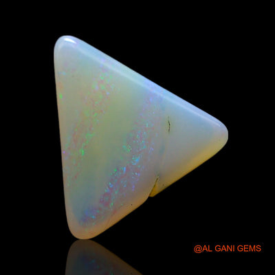 1.00 Cts Natural Australian Fire Opal Trillion Cabochon Loose Gemstone For Jewelry 10x8x2 mm AF-594