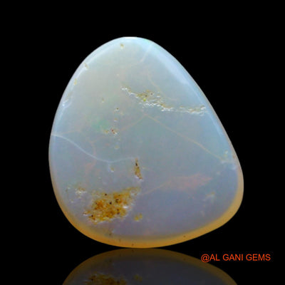 1.00 Cts Natural Australian Fire Opal Fancy Cabochon Loose Gemstone For Jewelry 10x8x1 mm AF-595