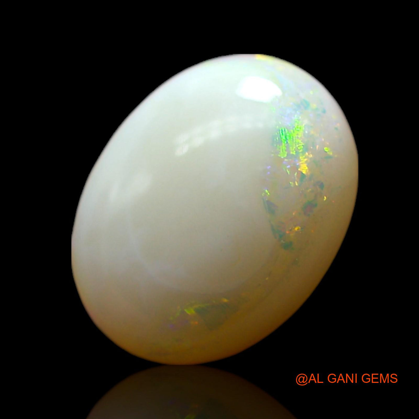 1.00 Cts Natural Australian Fire Opal Loose Gemstone Oval Cabochon 9x7x3 mm AF-598