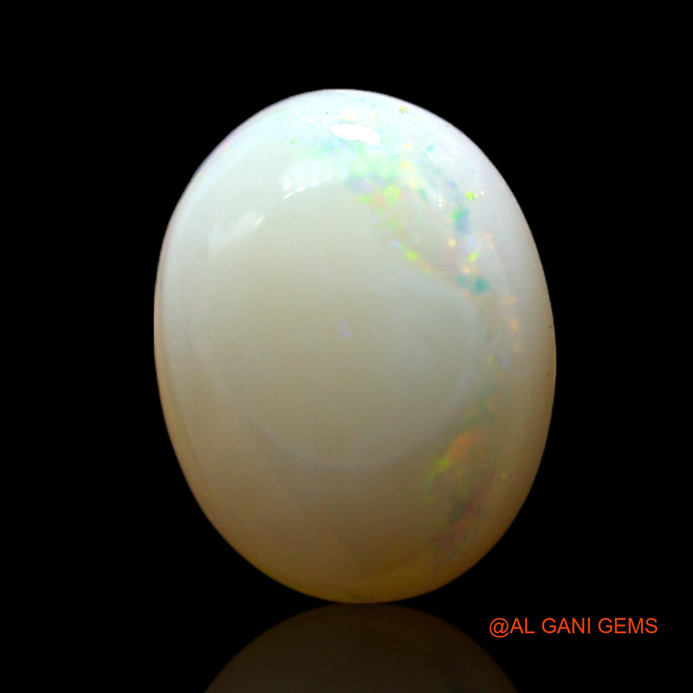 1.00 Cts Natural Australian Fire Opal Loose Gemstone Oval Cabochon 9x7x3 mm AF-598