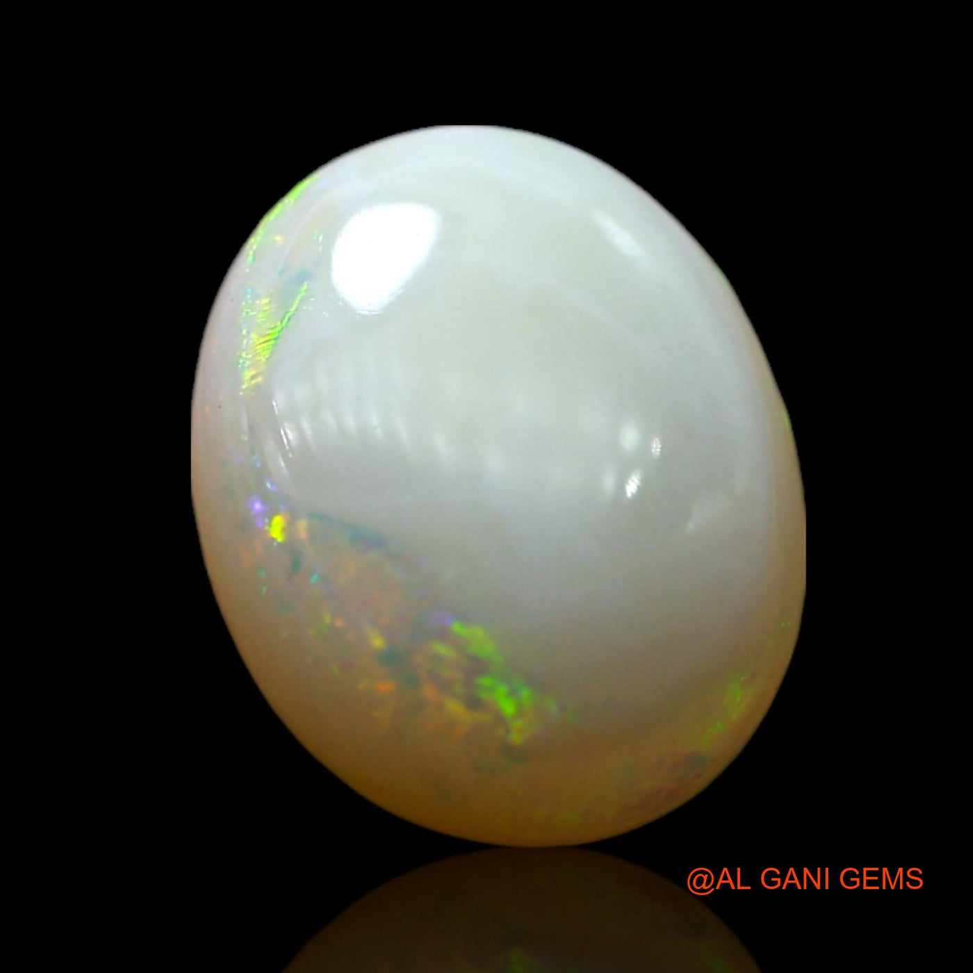 1.00 Cts Natural Australian Fire Opal Loose Gemstone Oval Cabochon 9x7x3 mm AF-598