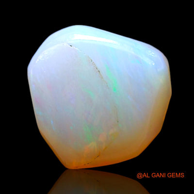 1.00 Cts Natural Australian Fire Opal Loose Gemstone Fancy Cabochon 8x8x3 mm AF-599