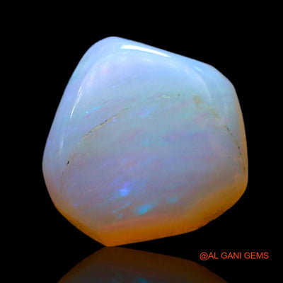 1.00 Cts Natural Australian Fire Opal Loose Gemstone Fancy Cabochon 8x8x3 mm AF-599